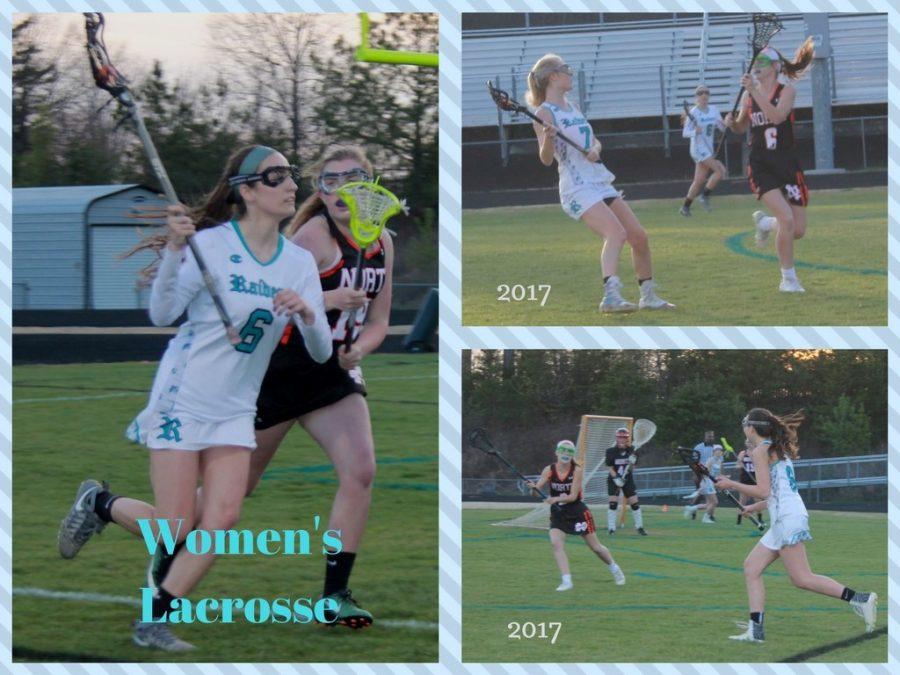 Womens varsity lacrosse team plays against North Davidson on Friday March 24. The  Raiders won and their record is 8-2.
