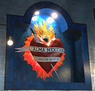 The flaming heart design was very prominent in Alma Mexicana. The restaurant continues to impress with its different style. 