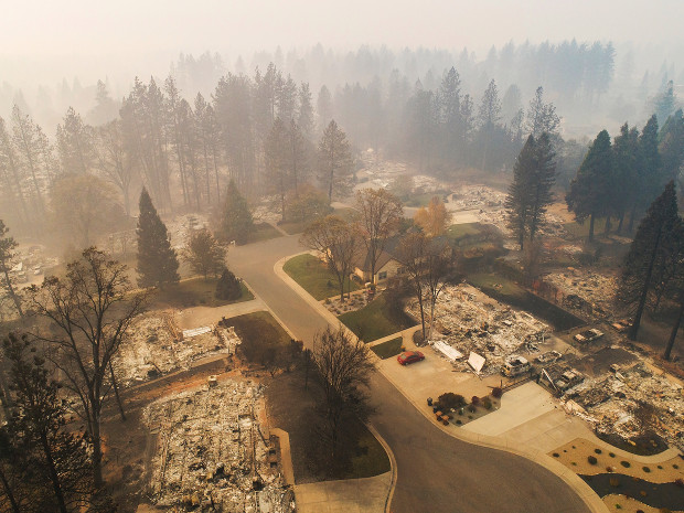 Many+homes+and+buildings+have+been+damaged+or+destroyed+from+the+wildfires.+The+Camp+Fire+has+demolished+multiple+neighborhoods+as+well+as+other+establishments.