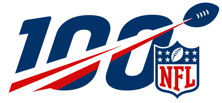 This is the logo the NFL is using for their 100th season. Every team is wearing this logo on their jerseys.