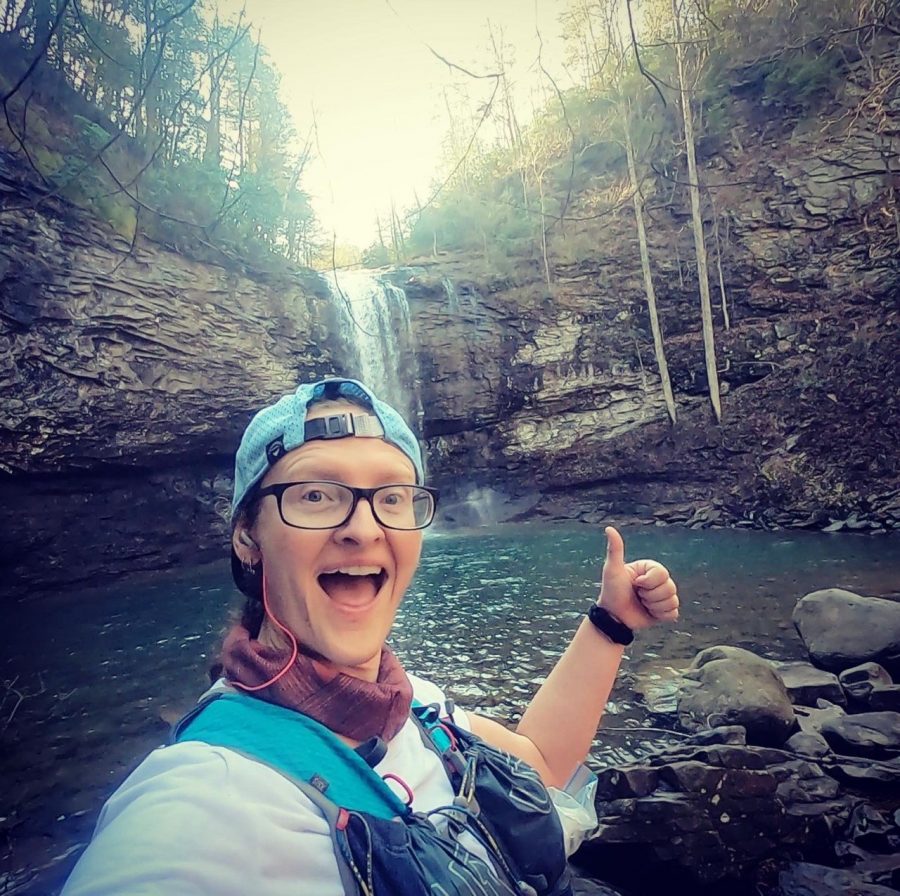 Pearson loves to run in her free time. She took this picture during the Cloudland Canyon 50k.