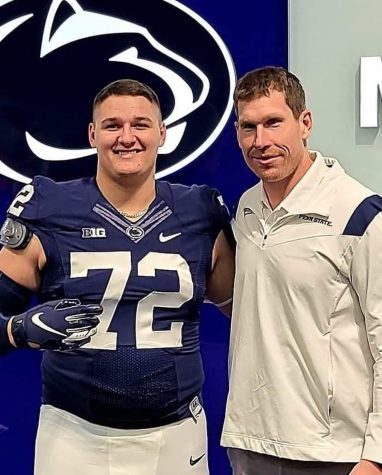 During the middle of January, varsity football player Sam Pendleton visited Penn State University football offensive line coach Phil Trautwein. Pendleton has announced his top five colleges that he had been offered and mentioned that he will make a decision in March.